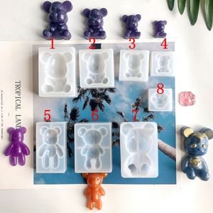 Ys gros ours dos plat Silicone moule <span class=keywords><strong>bonbons</strong></span> savon résine époxy artisanat faisant ensemble d'outils pour gâteau Fondant et <span class=keywords><strong>sucre</strong></span> bricolage - Product Image 5