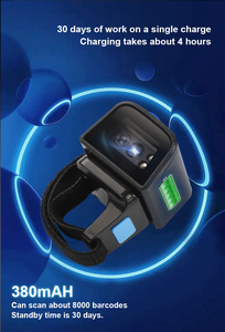 JR Z01 Anillo Lector de Códigos de Barras 2D Manos Libres, <span class=keywords><strong>Mini</strong></span> Escáner Inalámbrico Bluetooth de Códigos QR para Recolección en Almacén, CE FCC ROHS - Product Image 4
