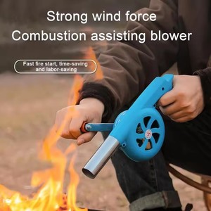 منفاخ شواء محمول للتخييم ومروحة شواء محمولة لمنفاخ يدوي قوي لتدفق الهواء في الهواء الطلق للشواء صغير - Product Image 2