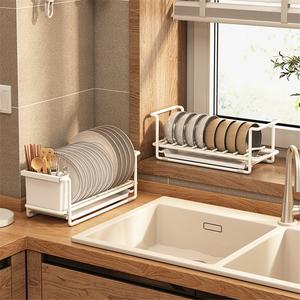 Towel Storage <b>Rack</b> Kitchen Stainless Steel Waterproof Standing Non-Folding Double Tier Rectangle Modern - Product Image 3