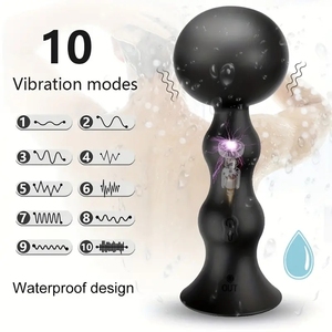 Venta caliente adultos juguetes anales de silicona Control remoto masajeador de próstata enorme Butt Plug expansión inflable Anal Plug - Product Image 2
