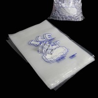 Sacs en plastique transparents jetables personnalisés avec logo du fabricant, 2 kg, 5 kg, 10 kg, pour glaçons, emballage scellable, impression par gravure, congélateur