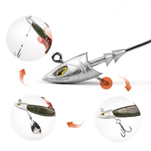 Hameçon assisté pour la pêche en mer du bar, du poisson-chat et du poisson noir – Hameçon en plomb pour appâts souples - Product Image 2