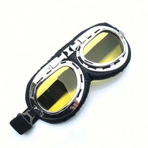 Wholesale Retro Unisex Windproof Motorcycle Goggle <b>Glasses</b> <b>Motorbike</b> Pilot Steampunk Goggles Sunglasses - Product Image 6