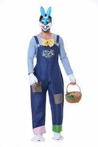 खरगोश के माता-पिता बाल प्रदर्शन वेशभूषा किंडरगार्टन छोटे सफेद खरगोश प्रदर्शन कपड़े कार्टून पशु वेशभूषा - Product Image 2