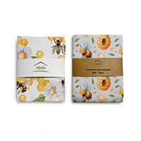 Essuie-tout de cuisine industriel en coton gaufré 100 % coton, imprimé numérique floral personnalisé, de haute qualité, pour sublimation, durable
