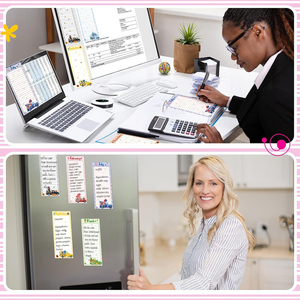 Creative Fruit Scented Soft <b>Magnetic</b> Self-adhesive Paper Memo Pad Long Horizontal Lines for Student Office Note Planning - Product Image 6