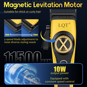 Tondeuse à cheveux électrique LQT 2000mAh-4000mAh rechargeable, lame professionnelle en acier inoxydable pour usage domestique et pour animaux de compagnie - Product Image 4