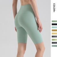 Shorts de sport pour femmes, taille mi-haute, extensibles dans quatre directions, séchage rapide, pour la course, le cyclisme, la gym, le fitness et le yoga