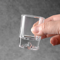 Ventes d'usine – Verres à shot personnalisés en forme de montagne de 1,5 oz pour tequila, verres à sublimation