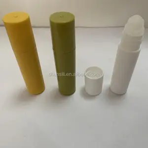 10m l20ml 30mlmatt sfera bianca rullo deodorante profumo bottiglia di plastica olio essenziale spugna rotolo sulla bottiglia applicatore