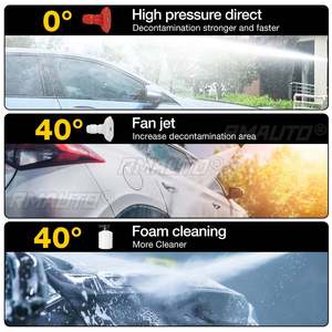 Hidrolavadora Inalámbrica de Alta Presión de 50 Bares y 1500 W, Pistola de Lavado de Autos Recargable, Pistola de Agua Eléctrica, Máquina de Espuma para Batería Makita de 18 V - Product Image 5