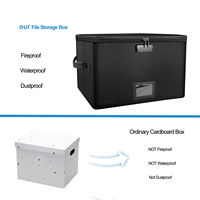 YIHUAXING, carpeta de archivos colgante personalizada, caja de documentos ignífuga bloqueable con cremallera para productos de archivo