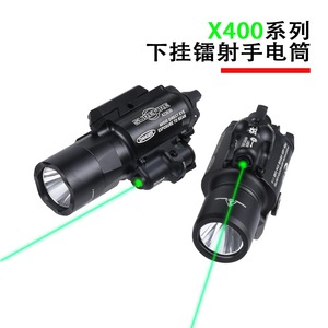Lampe torche tactique Surefire X400u avec laser vert, éclairage LED haute intensité pour l'extérieur - Product Image 2