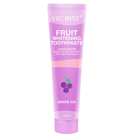 Vecmint Fruit Blanchiment Dentifrice Pastèque Probiotiques Fraise Crème Glacée 100ml pour Émail Sûr Blanchiment et Long Frais