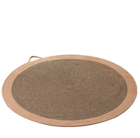 Tapis d'été rafraîchissant en coton pur tricoté pour chat, tapis de couchage, tapis de sol - Durable et résistant aux griffures, griffoir pour chat