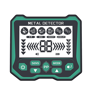 Détecteur de métaux avec bobine de recherche de 30 cm, corps en plastique noir, pour adultes, usage industriel - Product Image 3