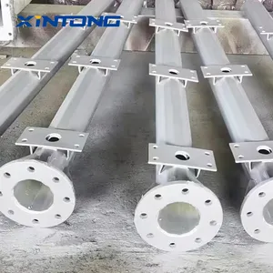 Xintong 5 năm warrantygalvanized thép hình nón hot-bán bát giác bãi đậu xe LED năng lượng mặt trời đường phố cực