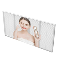 Mur vidéo numérique LED personnalisé à haute luminosité, écran LED transparent en grille couleur pleine pour intérieur