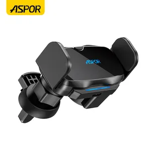 ASPORA537カーアクセサリー自動圧力検知ブラケット360度フルアングル回転車の電話ホルダー