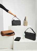 Sac de rangement pour poussette en cuir végétalien imperméable de haute qualité avec lumière nocturne, OEM ODM
