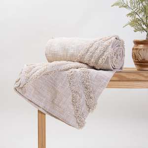 Mantas de Cama Hechas a Mano al por Mayor, Mantas de Algodón 100% con Diseño de Tufted para Cama y Sofá - Product Image 4