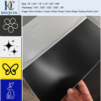 Plaques en plastique ABS bicolores 1/8'' 1/16'' 1,5 mm 1,3 mm Noir/Blanc pour gravure laser, 2 couches, 600x1200 mm (2'x4')