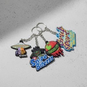 Llavero Colgante Personalizado de Fábrica Original, de Goma Blanda 2D, PVC, Resistente a Desgarros, Ecológico, con Impresión por Transferencia Térmica - Product Image 1