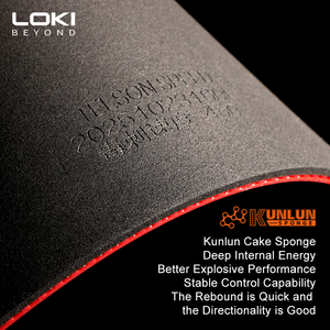 Caoutchouc de raquette de <span class=keywords><strong>tennis</strong></span> de table professionnel 45 °   Caoutchoucs de ping-pong en éponge de dureté 2,1 mm pour réduire le taux d'erreurs des smashs rapides - Product Image 5