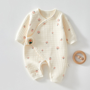 Body para bebé, mono cálido de algodón grueso, ropa Unisex para recién nacido, otoño e invierno - Product Image 1