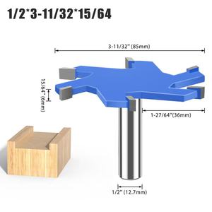Fraises à bois pour <span class=keywords><strong>défonceuse</strong></span> avec tige de 1/4 et 1/2 pouce, fraises de fraisage en T pour le travail du bois avec des motifs de billes à <span class=keywords><strong>roulement</strong></span> fluide - Product Image 6
