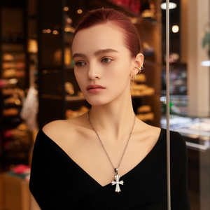 Stainless Steel <b>Cross</b> Pendant Necklace PVD Gold Plating Sustainable Resistant Fashion Jewelry - Product Image 3