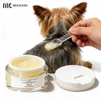 Pot de baume coiffant pour animaux de compagnie avec cuillère, en AS+PP, pour crème épaisse, 30g 50g, pour soins capillaires