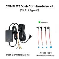 Sistema DMS para Automóvil, 12V/24V a 5V 2A, Kit de Cableado USB Tipo-C Multipuerto con Pantalla Digital