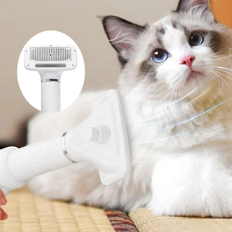 TTT Vente en gros de produits de soins pour animaux de compagnie Outil de toilettage Brosse Peigne Chiens Chats Sèche-cheveux intelligent 2 en 1 pour animaux de compagnie