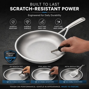 Sartén de Titanio TIANXING con Micro-puntos Grabados, Triple Capa, Superficie PVD <span class=keywords><strong>sin</strong></span> Recubrimiento, Antiadherente Físico, para Uso Profesional de Chefs - Product Image 4