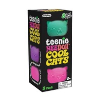 Juguete Sensorial Antiestrés de Silicona Schylling Nee-Doh Teenie Cat Puppy, Pelotas para Aliviar el Estrés de 5.5cm para Adolescentes, Gran Venta