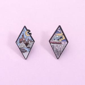 Fantasy Adventure Magic Movie Flower Theme Alfileres <span class=keywords><strong>de</strong></span> esmalte <span class=keywords><strong>de</strong></span> aleación <span class=keywords><strong>de</strong></span> zinc con niquelado negro para pedidos a granel <span class=keywords><strong>de</strong></span> aniversario <span class=keywords><strong>de</strong></span> Año Nuevo - Product Image 2