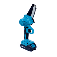 Gergaji Mini Tanpa Kabel 21V 4 Inci dengan Motor Brushless, Gergaji Rantai Elektrik Genggam untuk Pemangkasan Pohon, Pemotongan Kayu, Peralatan Kebun