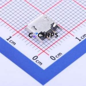 KH-MICRO5P-L <b>USB</b> Connector Through hole Component (THT) Connector <b>Micro</b>-<b>B</b> <b>USB</b> 2.0 Female Through Hole - Product Image 2