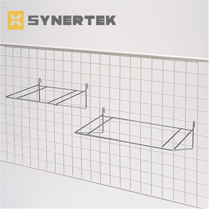 Siêu thị hiển thị <span class=keywords><strong>Hooks</strong></span> đôi dòng kim loại giá thẻ linh hoạt lưới Bảng điều chỉnh lưới tường móc cho cửa hàng bán lẻ - Product Image 2