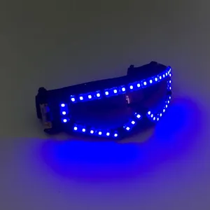 מהבהב זוהר משקפיים דקורטיביים חידוש ליל כל הקדושים חג המולד אספקה מועדון מועדון ספורט קונצרט ניאון קונצרט משקפיים זוהרים - Product Image 3