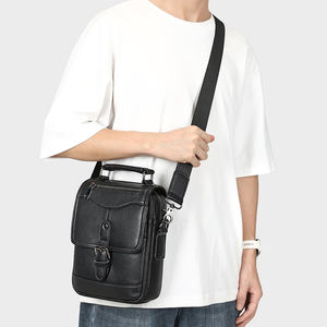 Marrant กระเป๋าสะพายไหล่หนังแท้สำหรับผู้ชาย, กระเป๋าใส่โทรศัพท์มือถือกระเป๋าสะพายข้างหนังขนาดเล็กดีไซน์หนังสำหรับผู้ชาย - Product Image 3