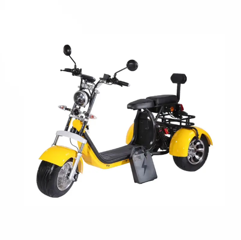 Motocicleta elétrica três rodas scooter 1500w/2000w/3000w 60v