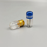 Bouteilles miniatures en plastique acrylique transparent vides personnalisables, mini capsules portables en plastique vides pour le stockage de pilules