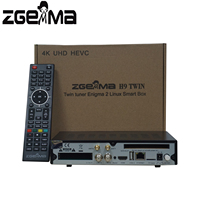 Super Gros ZGEMMA H9 TWIN 4K UHD Numérique Linux OS E2 Récepteur Satellite Numérique DVB-S2X + S2X Double Tuners