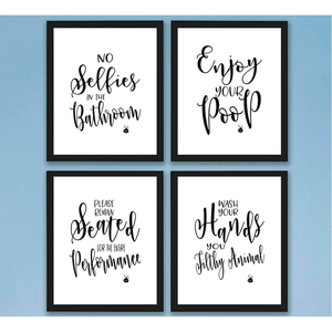 Impresiones de Arte Personalizadas con Frases y Citas para Baño, Suministro de Fábrica, Fotos 8x10 Sin Marco |   Gran Regalo para la Decoración del Baño - Product Image 2