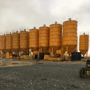 Venda de silo de aço para armazenamento de cimento vertical tipo parafuso de montagem de 100 a 1000 toneladas