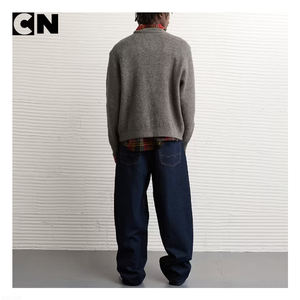 Suéter con Certificación BSCI, Fabricante de Suéteres, Logotipo Personalizado, Diseño de Lana de Algodón para Hombre, Suéter de Punto Jacquard con Patrón, Suéter de Invierno Y2k - Product Image 4