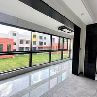 Ventana Corredera de Aluminio para Patio, Ahorro de Energía, Resistente al Viento, Buena Sellado a Prueba de Agua, Aislamiento Térmico, Insonorizada, para Baño